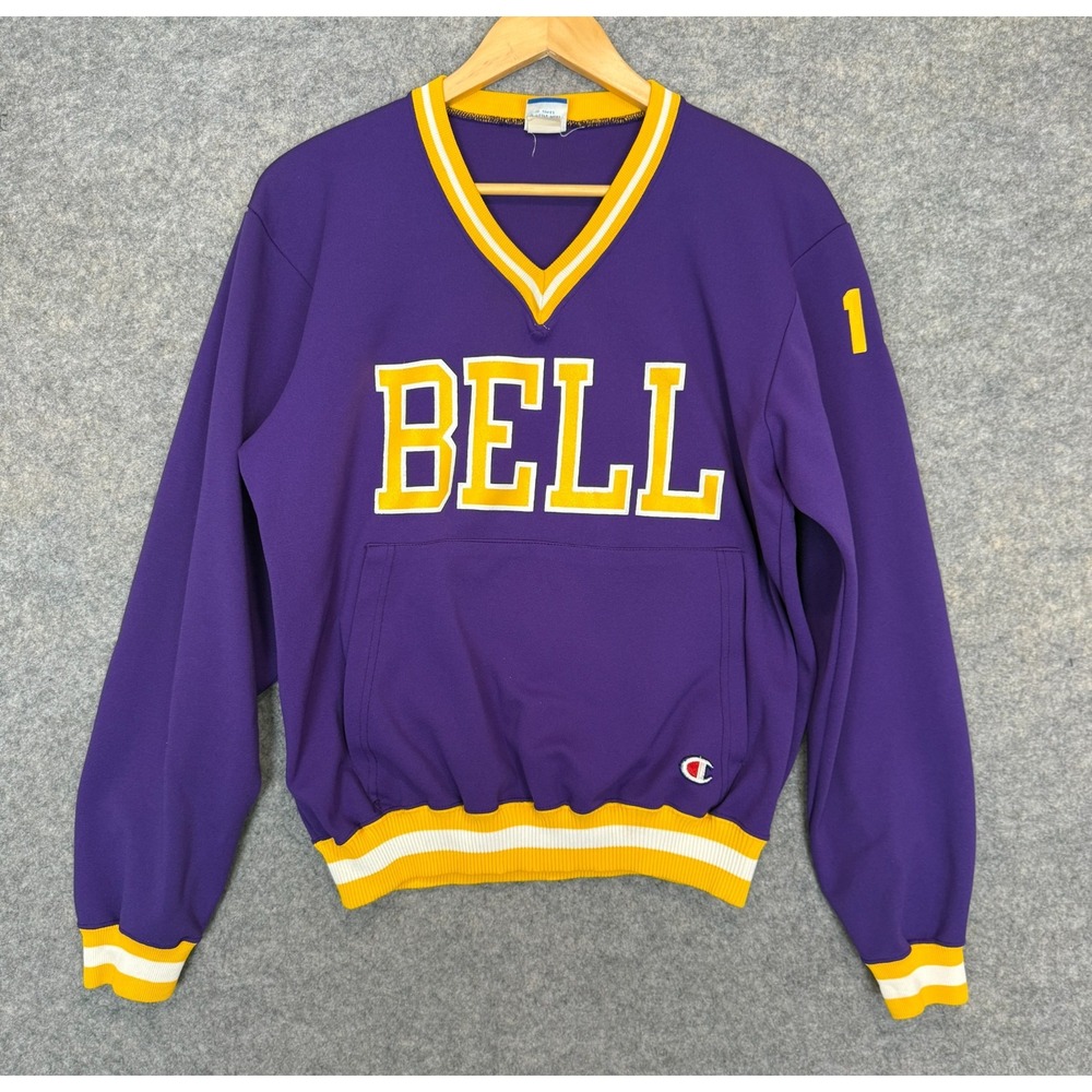 Vintage Champion Varsity‎ Sweatshirt Mens Medium Bell 19 80s 90s USA Lakers Rare
